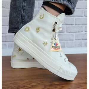 Converse Chuck Taylor Lift Platform Luck Charms 7.5 Women Shoes Sneakers A13406C